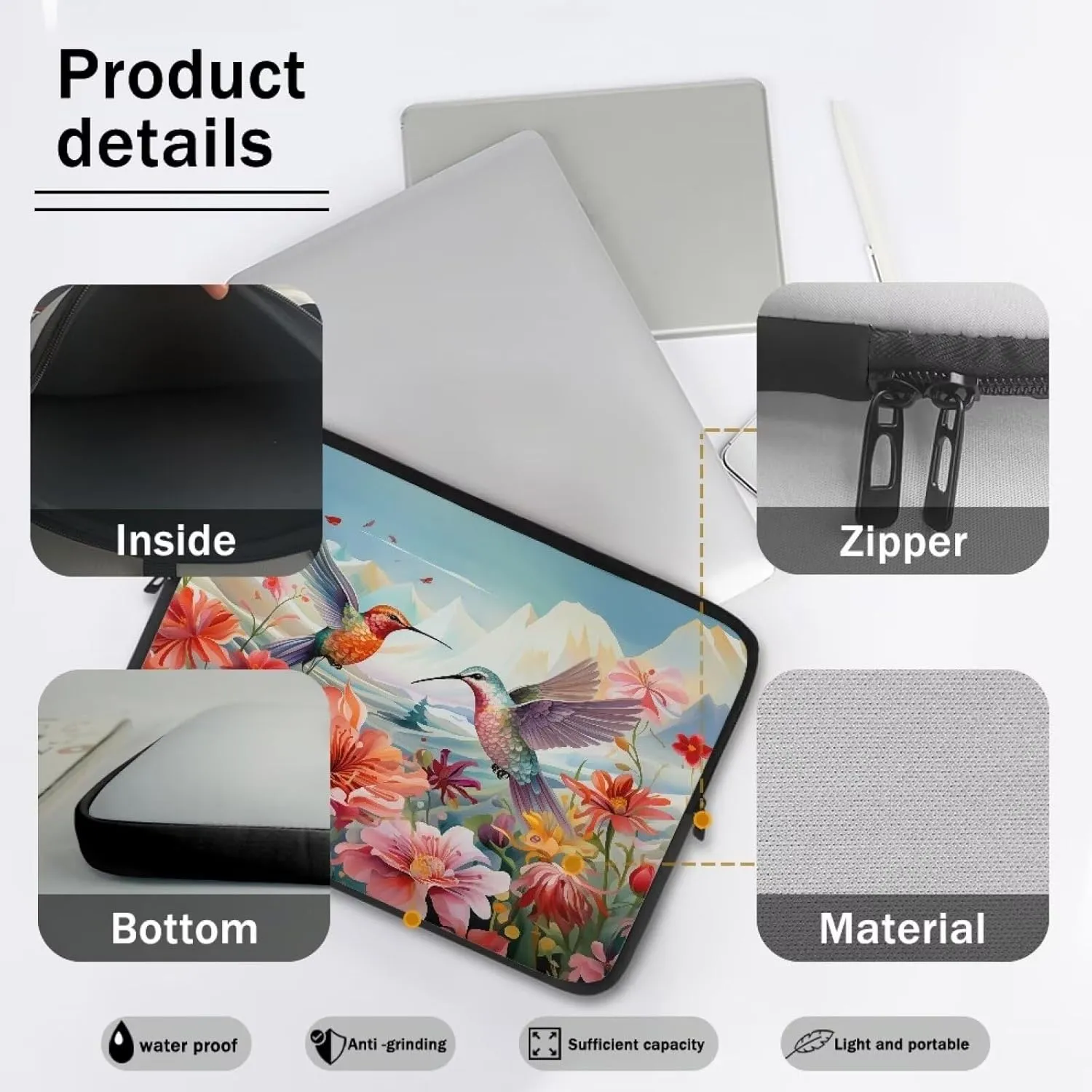 10-17 Inch Large Office Business Accessories Waterproof Laptop Bag Computer Tote Bag for Women Men