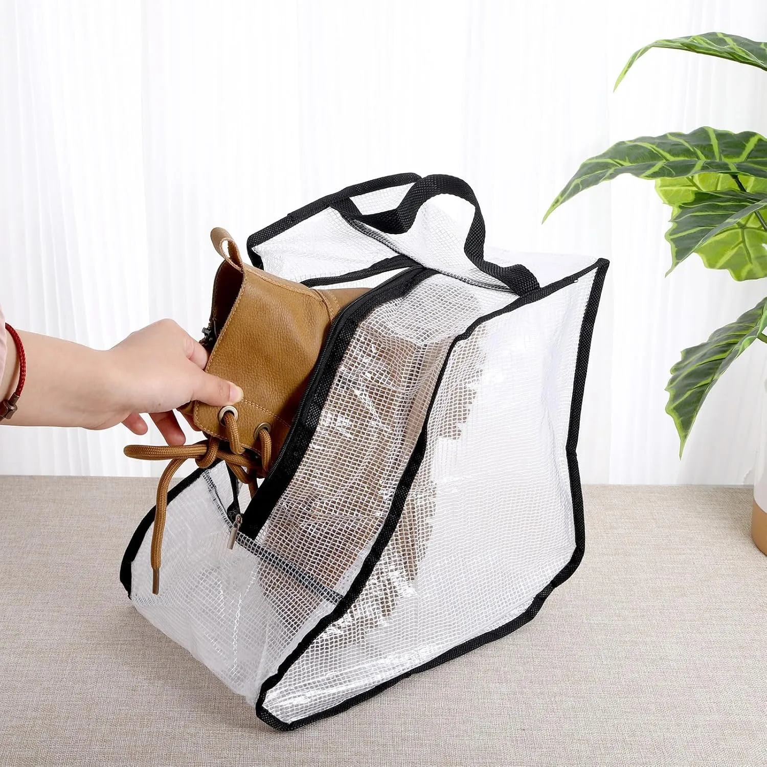 2 Pcs Clear Boot Storage Bag,Plastic Tall Boot Bag,Shoe Bags for Travel,Clear Shoe Bags for Tall Boot Storage,Boot Bags for Cowboy Boots,Waterproof & Dustproof Boot Bags for Travel,Boot Bag Equestrian