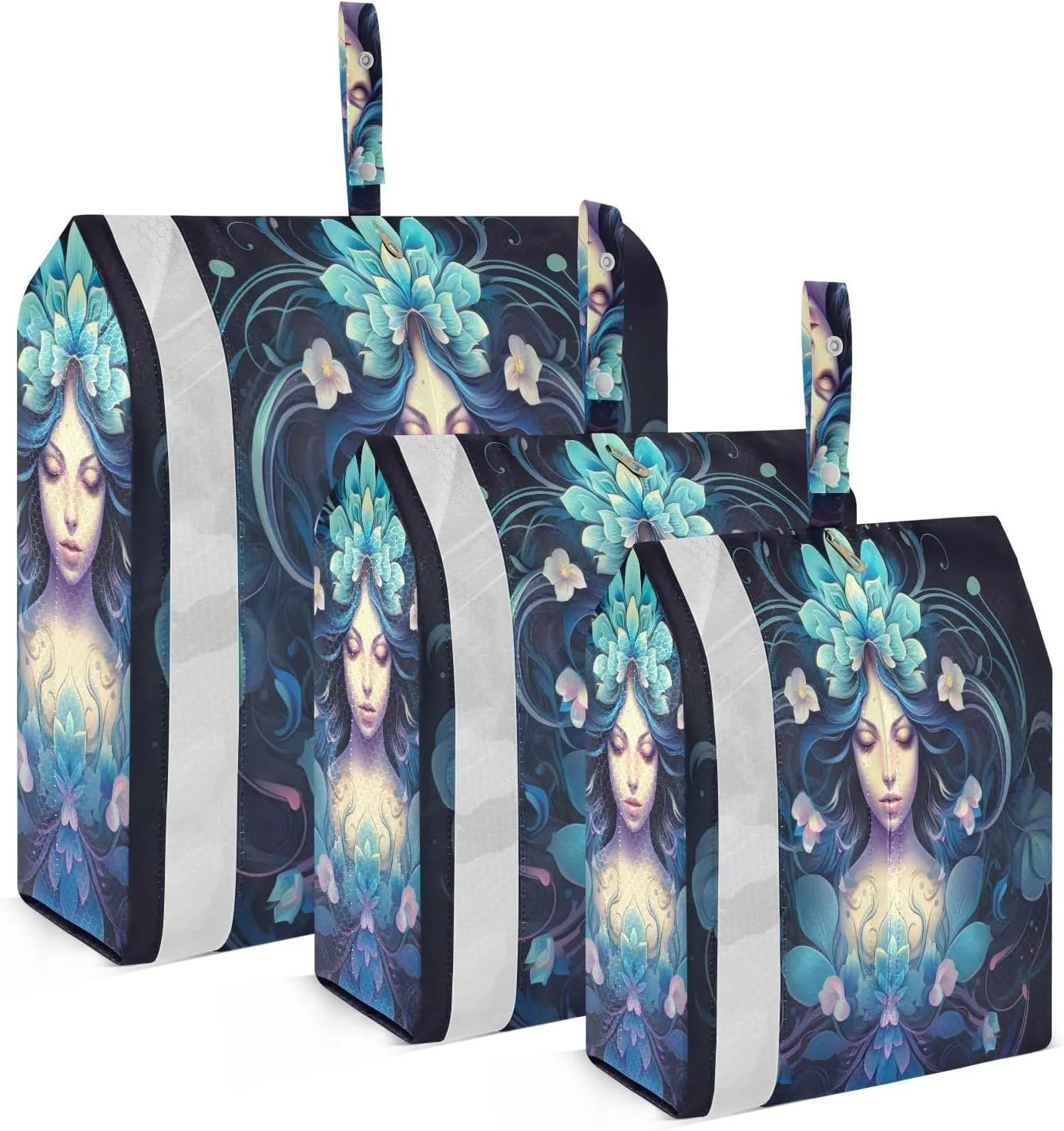 3 Set Travel Packing Cubes Lightweight Foldable Mandalorian Luggage Bags Organizers for Travel Accessories Travel Essentials