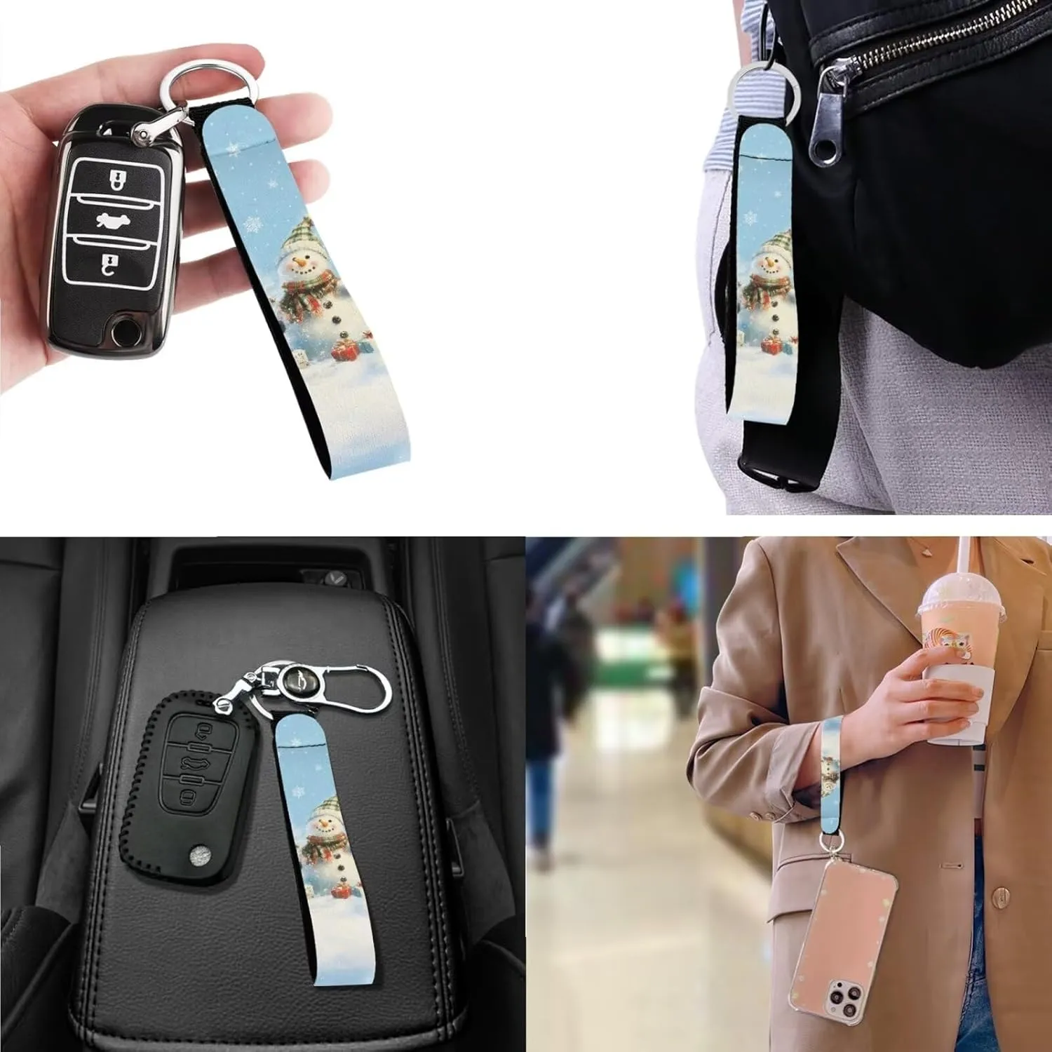 3Pcs Tote Bags Set Saddle Bags Satchel Bags for Women Wristlet Purses for Women Key Holder