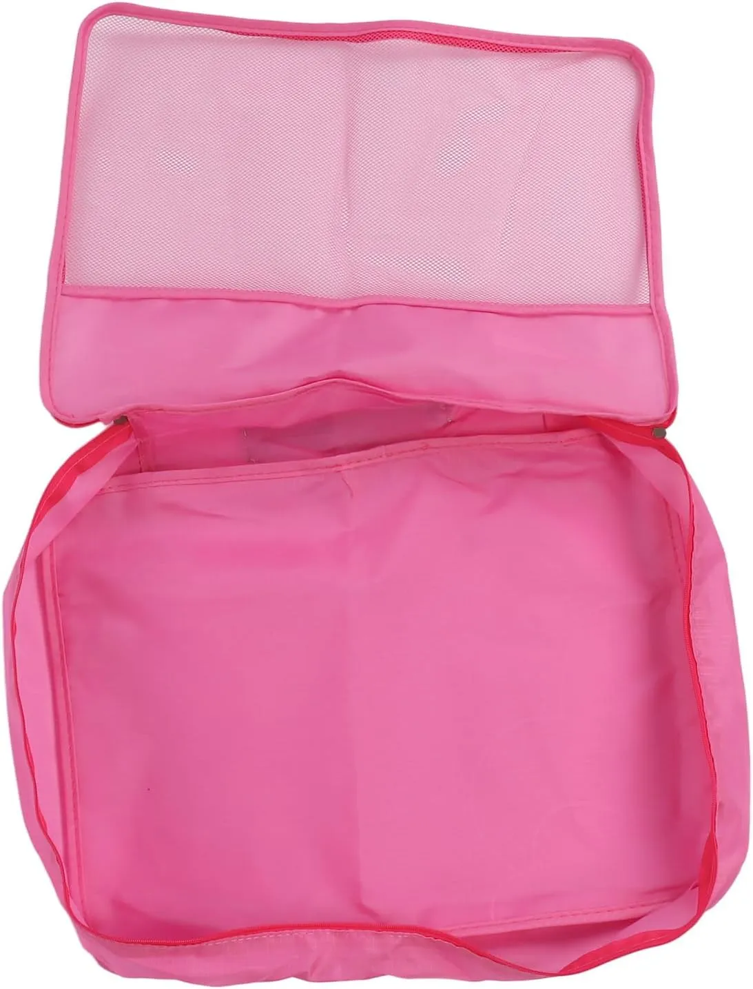 7 Pcs Luggage Packing Bags Polyester Waterproof Luggage Packing Cubes for Business Trip Travel (Rose)