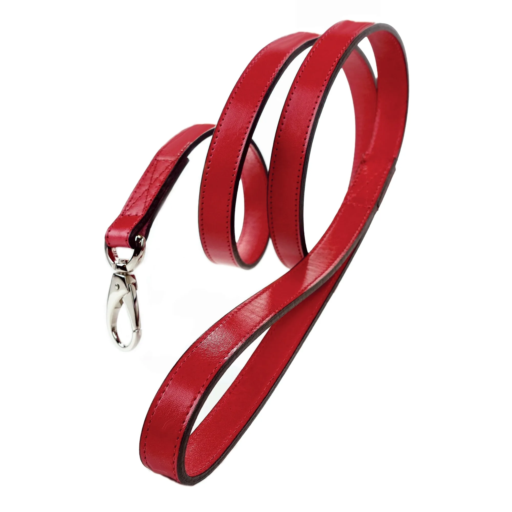 After Eight Dog Leash in Ferrari Red