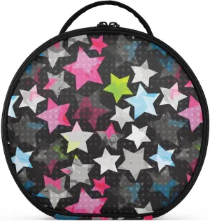 ALAZA Abstract Grunge Stars Toiletry Bag Travel Makeup Case Organizer for Women