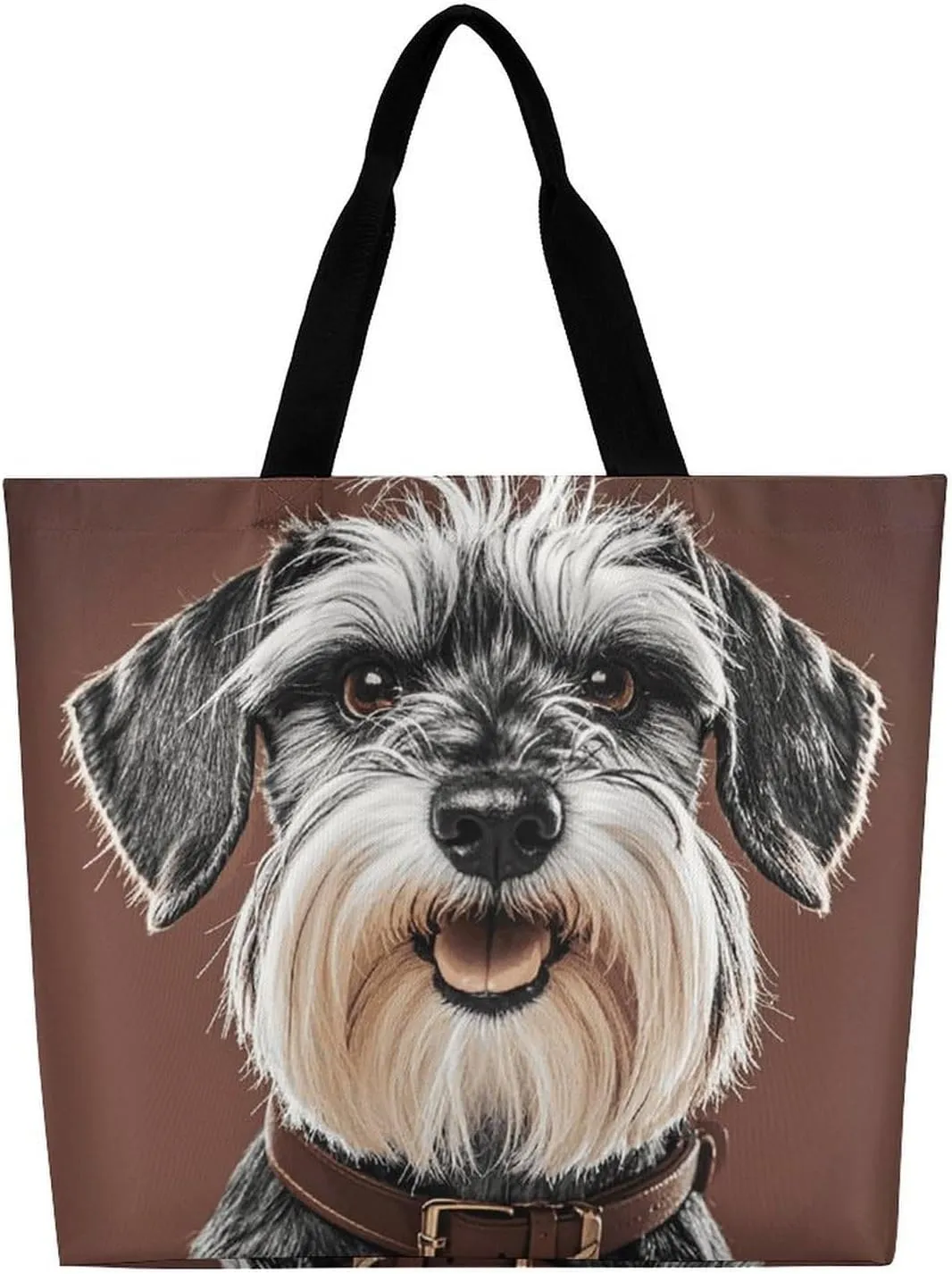 Animal Pug Dog Beach Bag Reusable Tote Bag Foldable Grocery Bags Women Shopping Bags for Daily Essentials