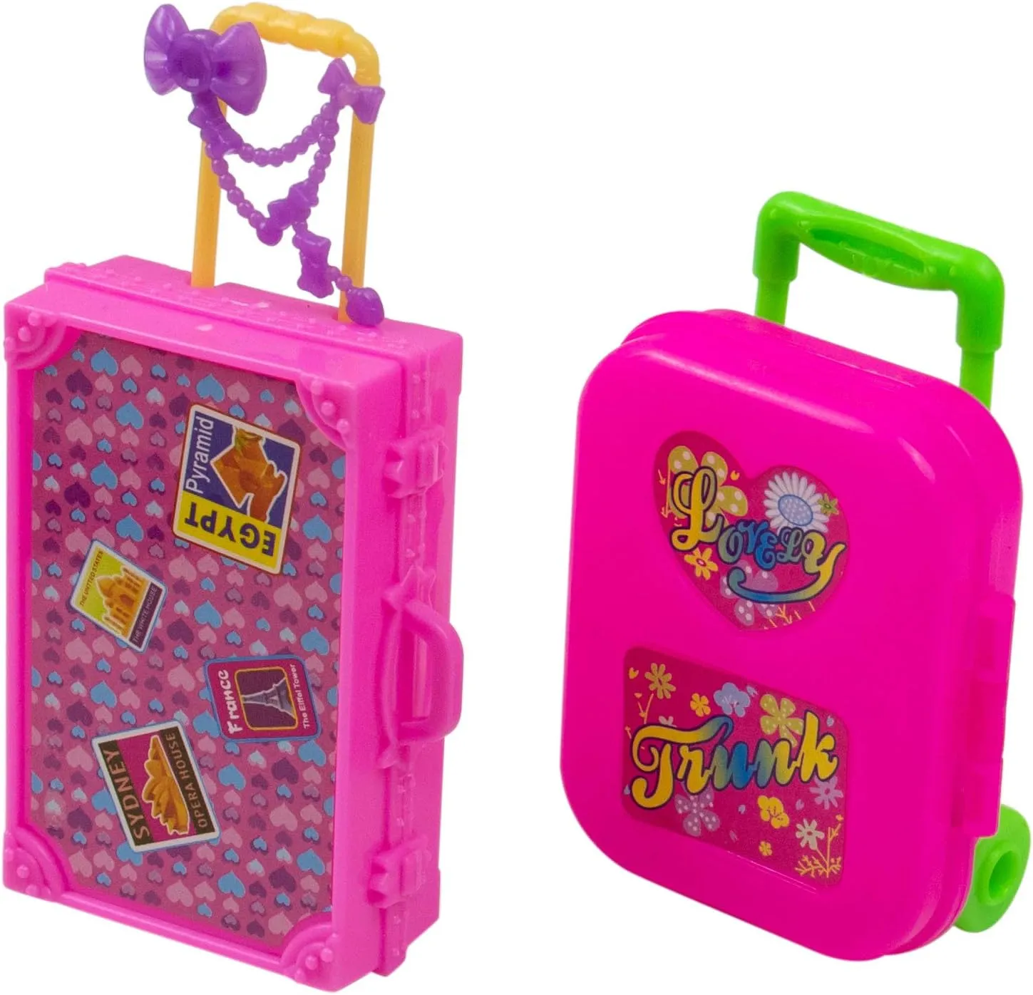 AUEAR, 2 Pcs Fashion Travel Hard Suitcase Box Reception Accessories Gift Luggage for Wedding Decoration