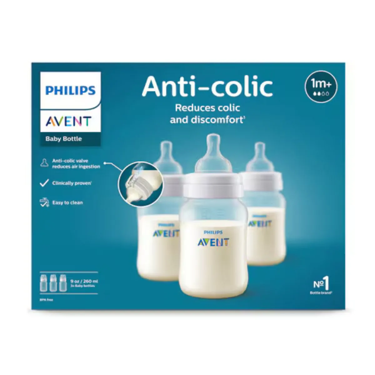 Avent Anti-Colic Bottle 260ml - 3 Pack
