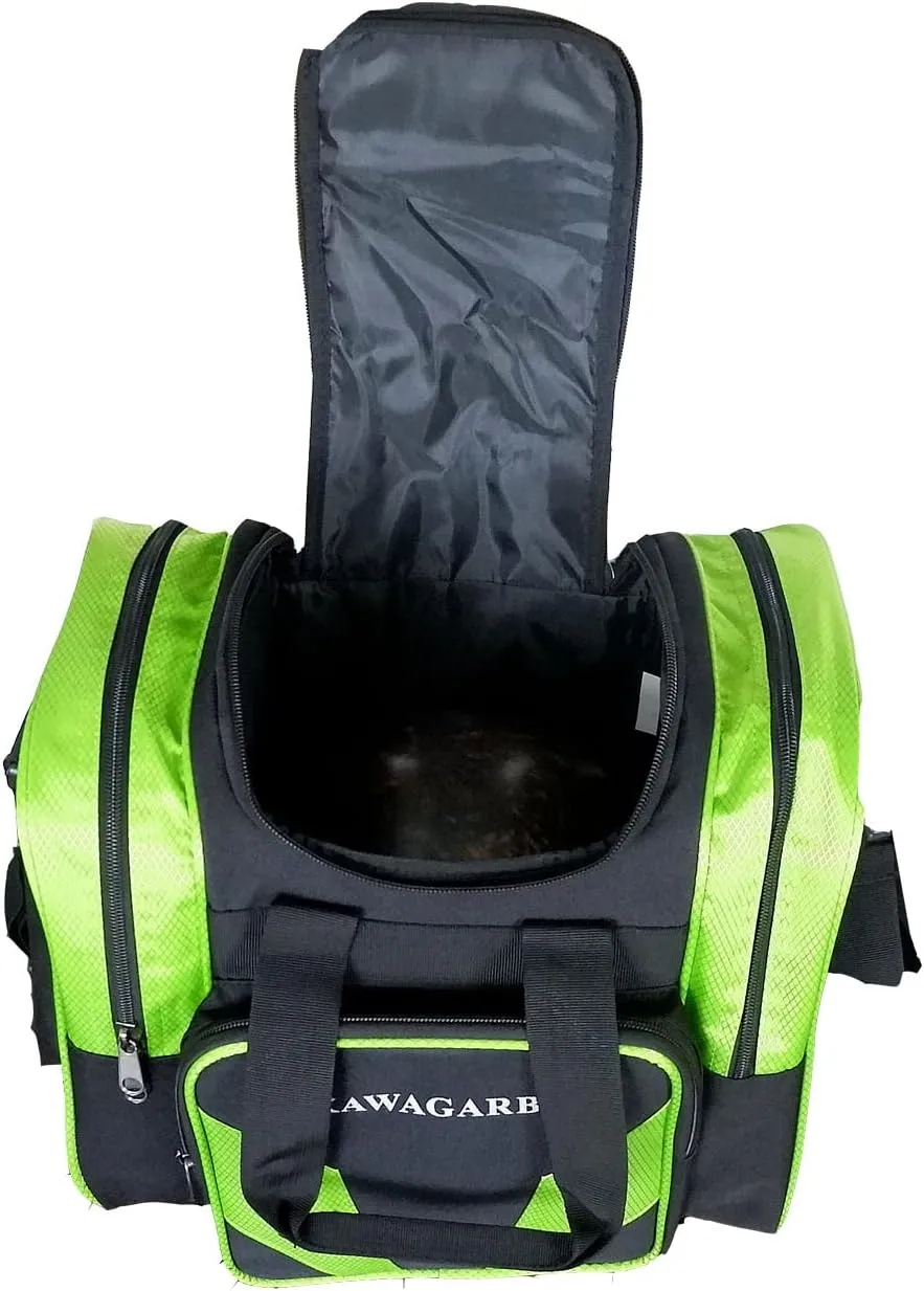 Bowling Bag for Single Ball - Single Ball Tote Bag with Padded Ball Holder - Fits a Single Pair of Bowling Shoes Up to Mens Size 14