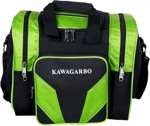 Bowling Bag for Single Ball - Single Ball Tote Bag with Padded Ball Holder - Fits a Single Pair of Bowling Shoes Up to Mens Size 14