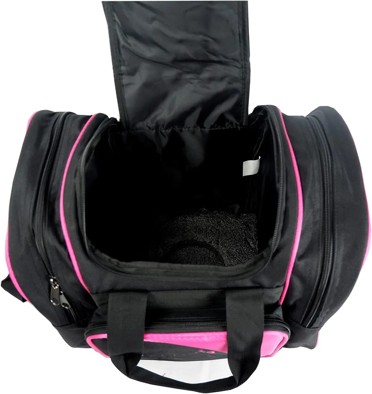Bowling Bag for Single Ball - Single Ball Tote Bag with Padded Ball Holder - Fits a Single Pair of Bowling Shoes Up to Mens Size 14