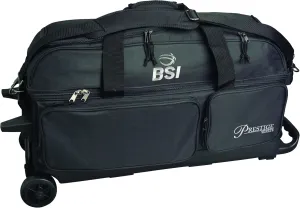 BSI Prestige 3 Ball Roller Bowling Bag- /Silver LogoBlack