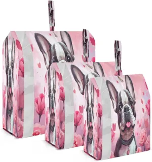 Bulldog Pink Packing Cubes for Travel 3 Set Travel Compression Bags Luggage Accessories for Travel Compression