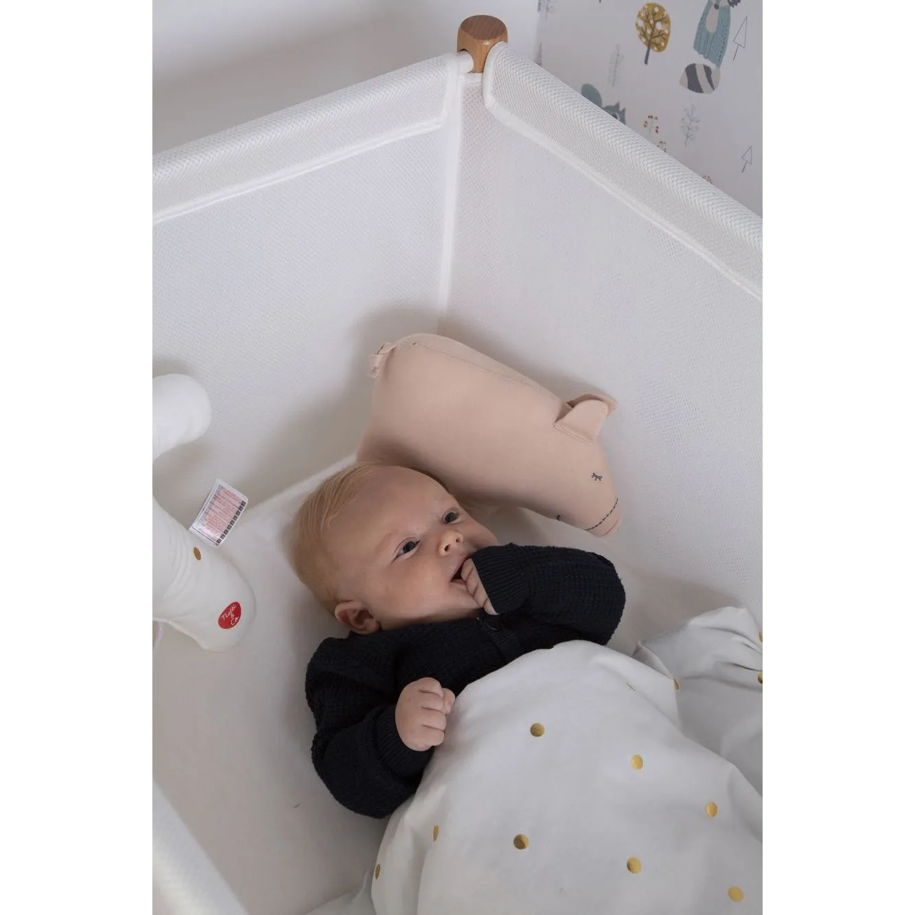 Childhome Blanket Jersey Gold Dots