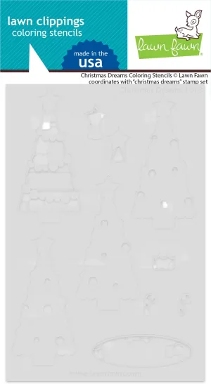christmas dreams coloring stencils