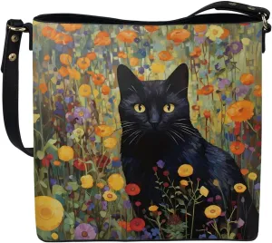 COEQINE Aesthetic Floral Tote Bag Large Capacity Floral Crossbody Strap Easy To Clean Portable Travel Accessories