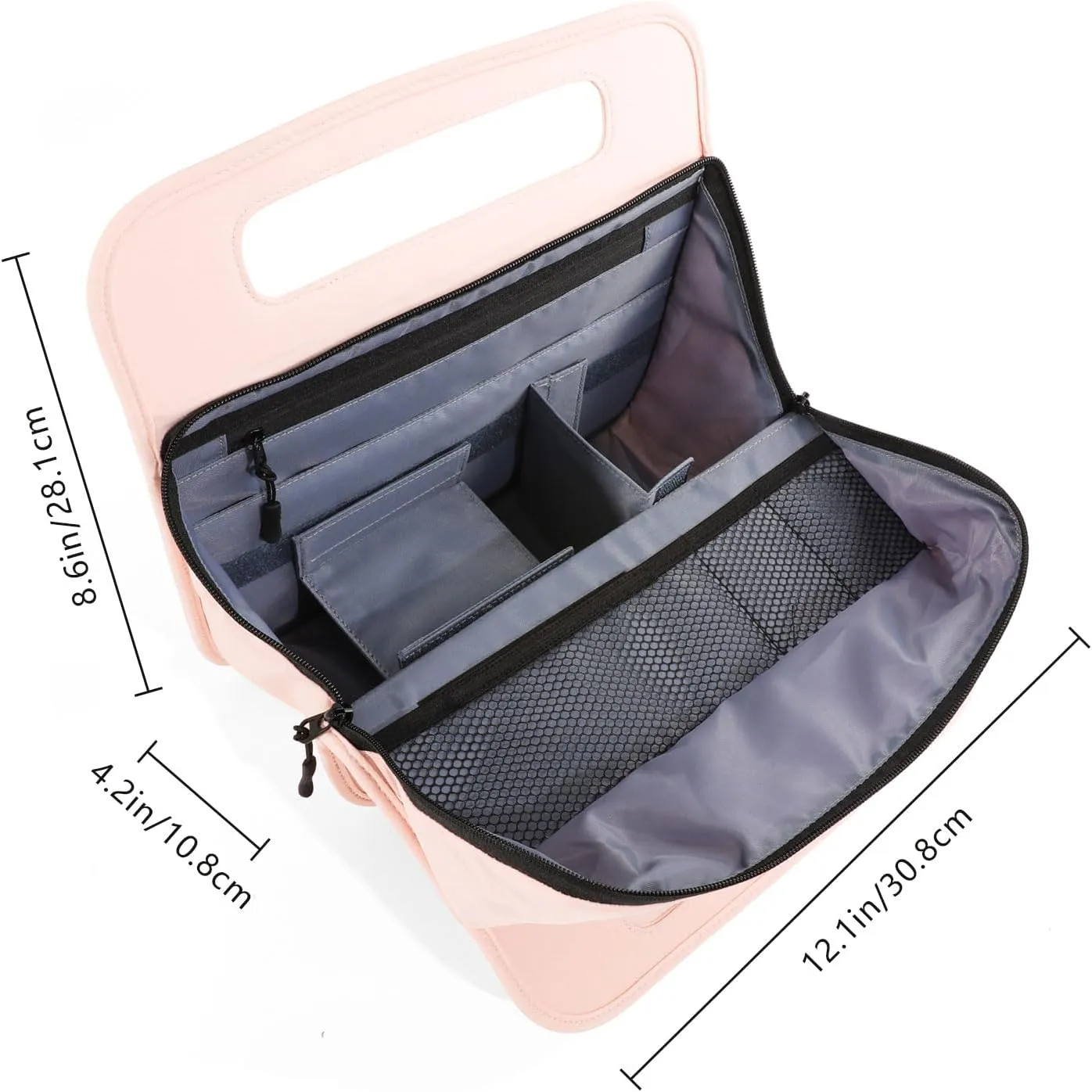 CONTAIL 13 Inch 3L Airport Accessories Storage,Small Business Handbag,Suitcase Drink Holder,Travel Essentials Organizer