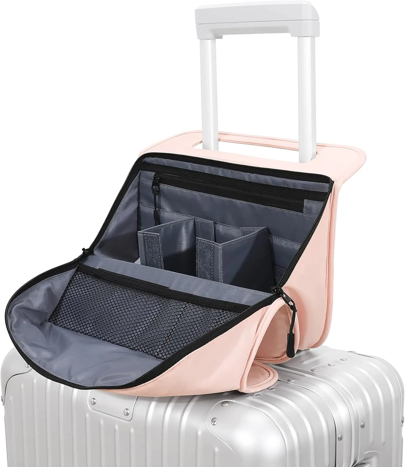 CONTAIL 13 Inch 3L Airport Accessories Storage,Small Business Handbag,Suitcase Drink Holder,Travel Essentials Organizer