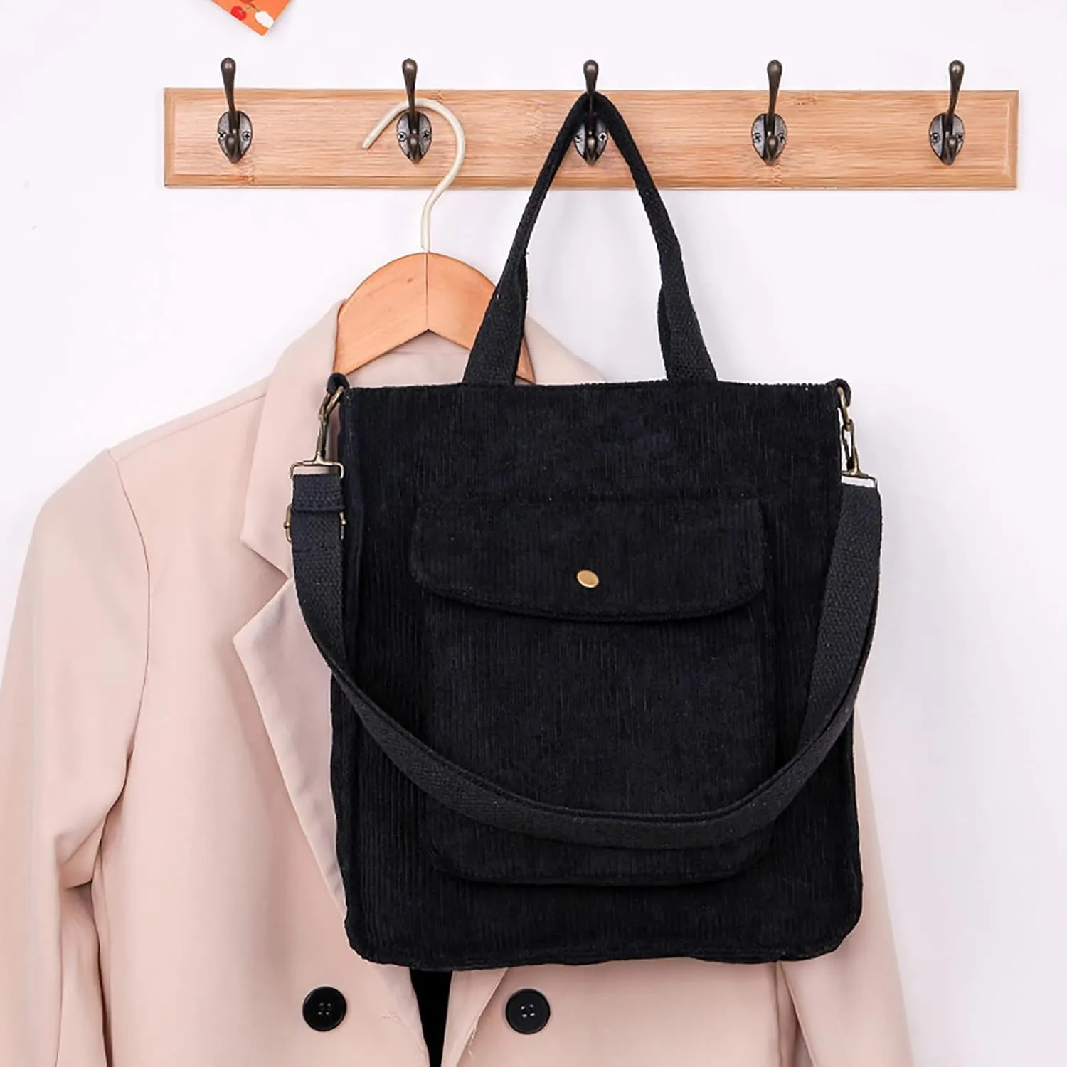 Crossbody Bags for Women Corduroy Tote Bag Women Shoulder Bag Casual Top Handle Ladies Handbags