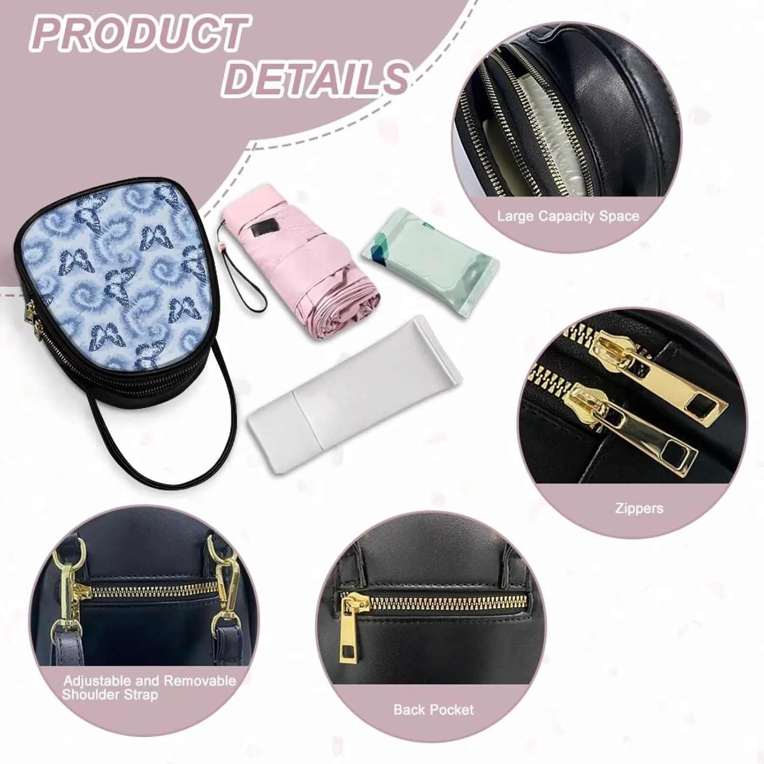 Crossbody Bags for Women, Graces Leather Bags for Women Vintage Retro Crossbody Handbag Ladies Fashion Bags