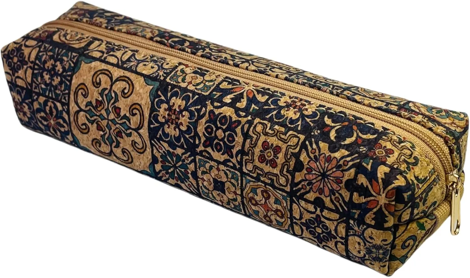 Cute Cork Printing Makeup Bag Small Cosmetic Bag, Aesthetic Pencil Pouch Toiletry for Women Travel Accessories