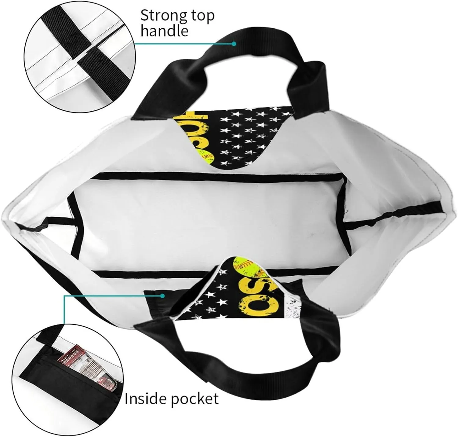 Dirt Track Lights Flag Motocross Women's Tote Bag Large Capacity Single Shoulder Bags Handbag for Shopping Work