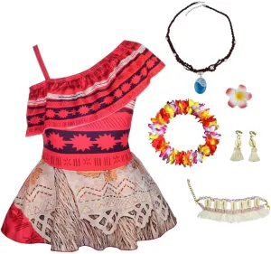 Dressy Daisy Girls Princess Swimsuit Bathing Suit Adventure Outfit Swimwear One Piece with Accessories