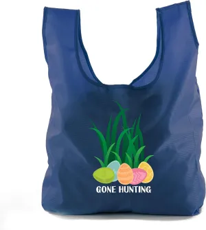 Easter Basket Bags, Bulk Reusable Grocery Bags, Easter Egg Hunt Tote Bags - Gone Hunting