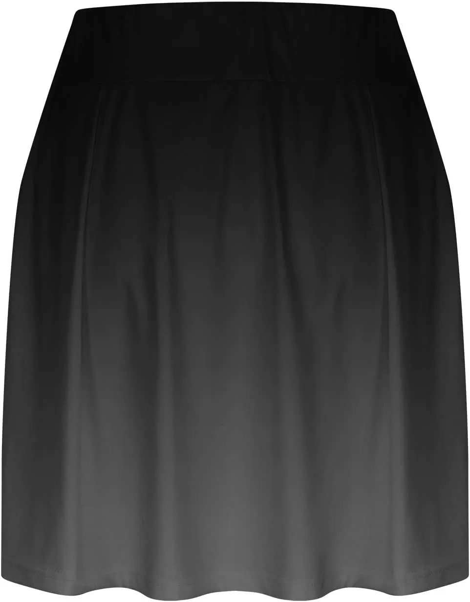 FZYLQY Womens Skorts with Pockets Tummy Control Plus Size Skorts for Women High Waist Athletic Sports Pants Casual Shorts