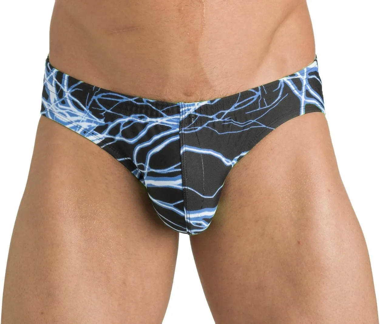 Gary Majdell Sport Mens Print Contour Pouch Bikini Swimsuit