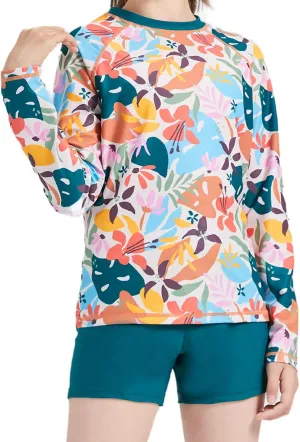 Girls Long Sleeve Swimsuits 2 Pieces Set Rash Guard Swimwear Quick Dry Surfing Wetsuit for Kids Bathing Suit 5-16 Years