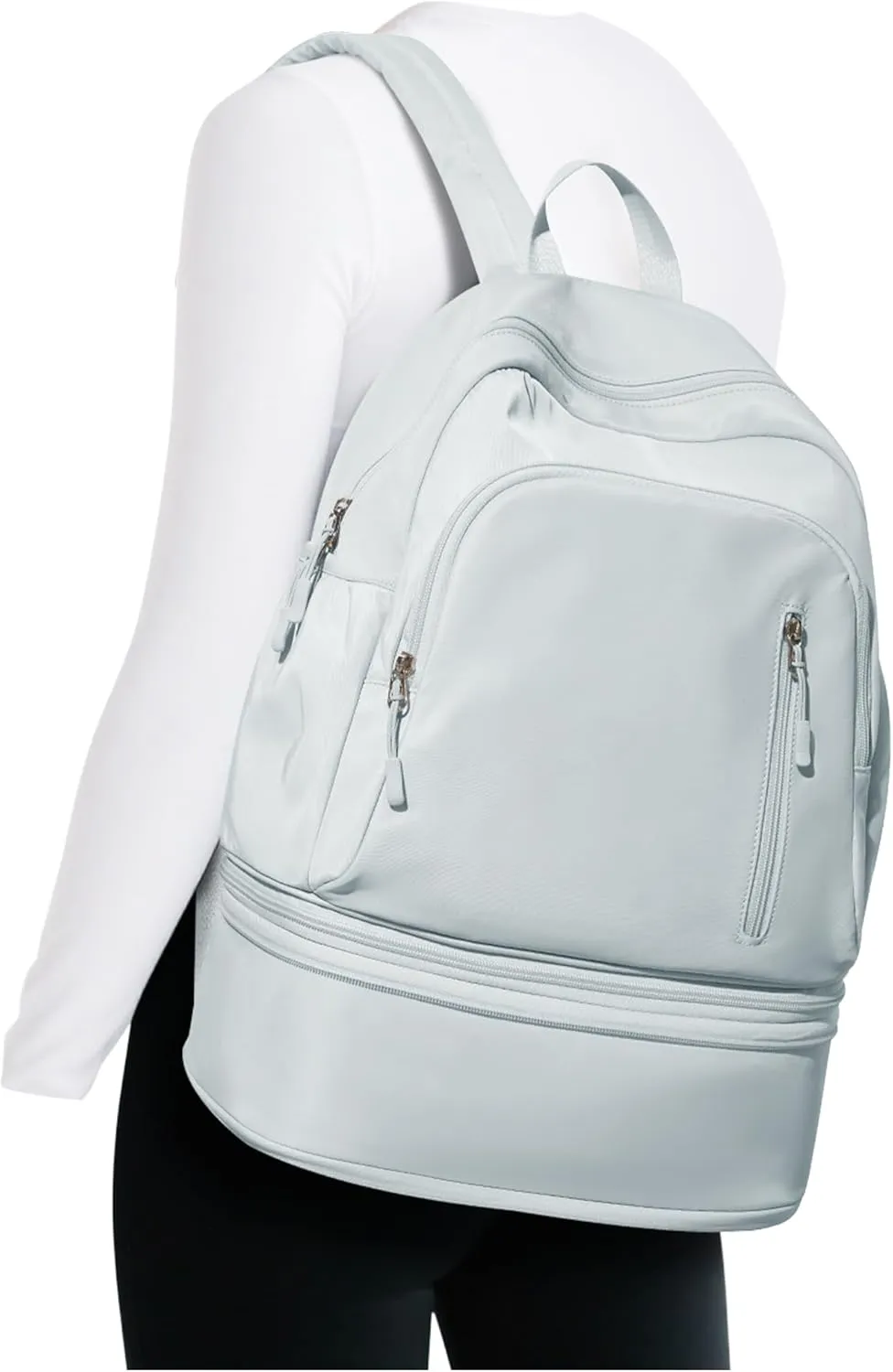 Gym Backpack for Women with Shoes Compartment, waterproof Sports Backpack with Dry Wet Separated Pocket, Cheer Sports Backpack Set, Gym Bags for Fitness Yoga Travel, Blue