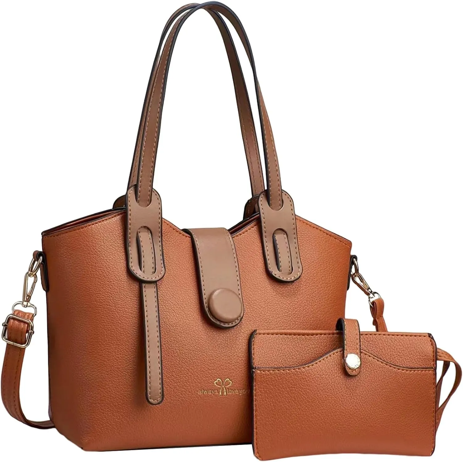Handbags For Women Large Capacity 2 Piece Bags Single Shoulder Mother And Child Handbags For Work Shopping Travel