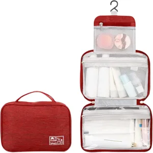 Hanging Travel Toiletry Bag for Men,10 X 6.5 Inch Makeup Bag Large,Foldable Portable Large Capacity Travel Bag for Toiletries,Waterproof Travel Cosmetic Bag,Travel Accessories