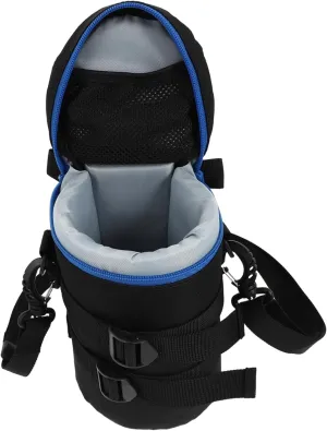 jojofuny Dslr Camera Lens Bag Shockproof Anti-falling Case Polyester Lens Pouch Zipper for Photography Accessories