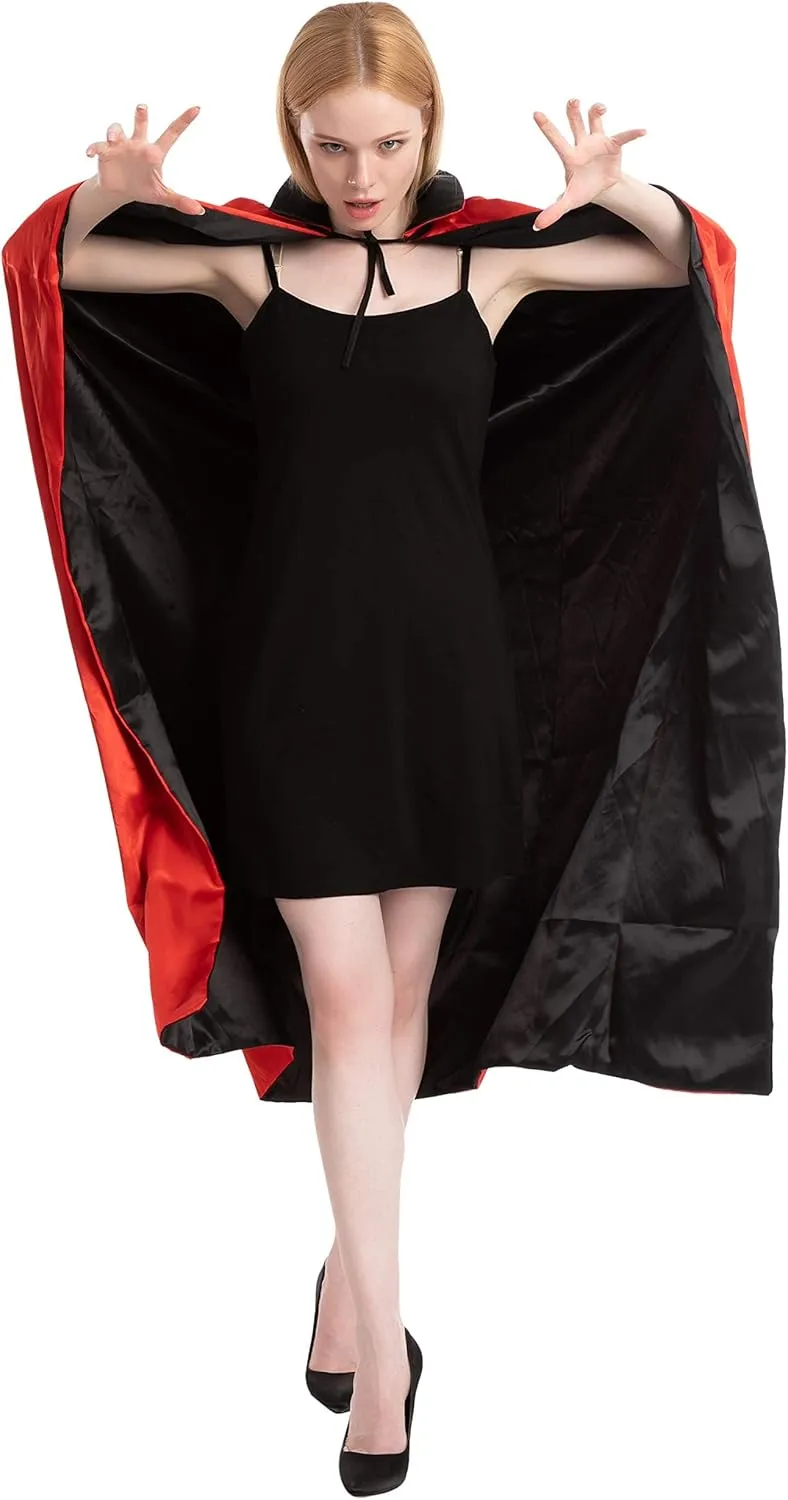 JOYIN Adult Child Unisex Vampire Costume Accessories Halloween Vampire Cape for Transylvania Dracula Theme Party