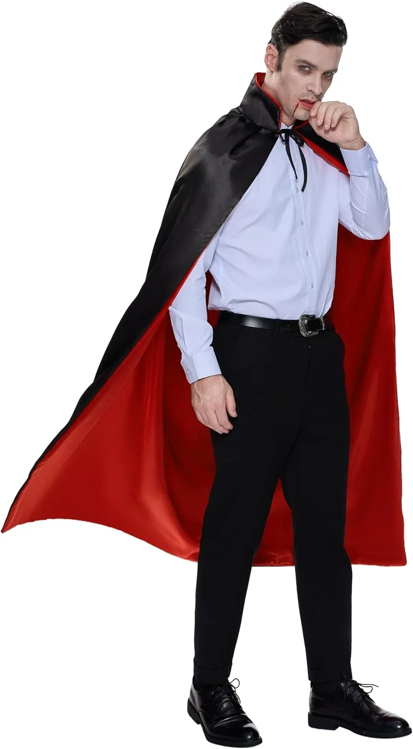 JOYIN Adult Child Unisex Vampire Costume Accessories Halloween Vampire Cape for Transylvania Dracula Theme Party