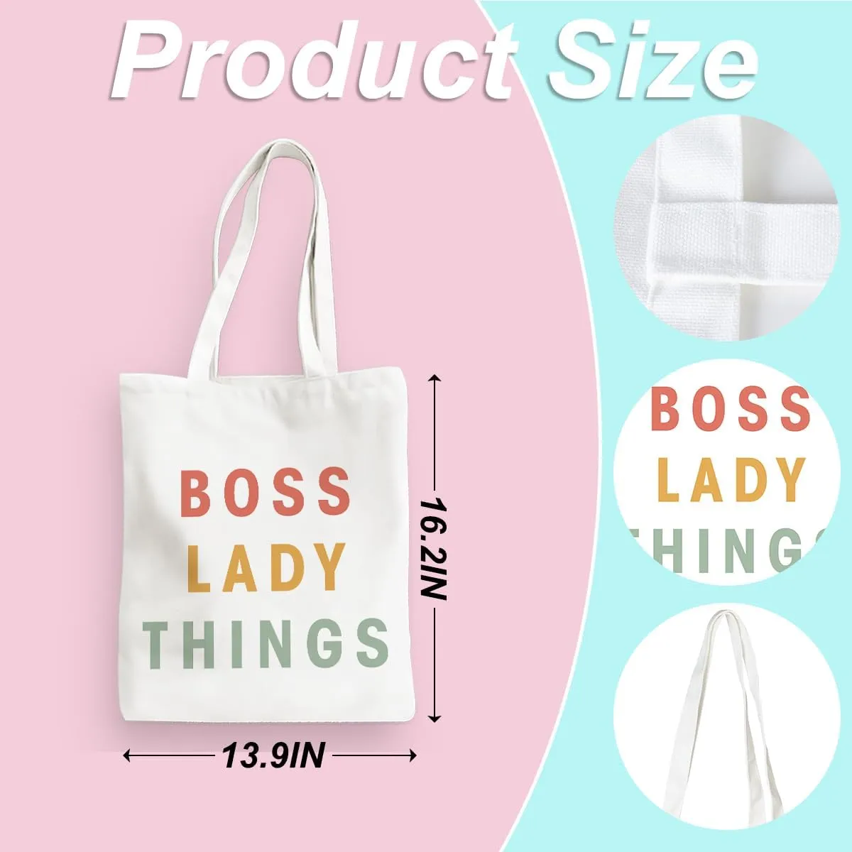 Leadership Boss Lady Chaos Coordinator Librarian Dance Teacher Supervisor Appreciation Gifts Tote Bag Reusable Grocery Bags