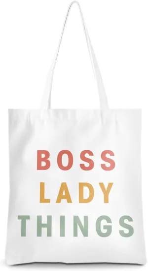 Leadership Boss Lady Chaos Coordinator Librarian Dance Teacher Supervisor Appreciation Gifts Tote Bag Reusable Grocery Bags