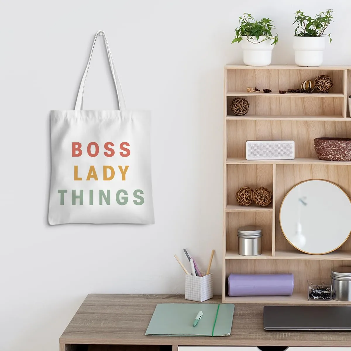 Leadership Boss Lady Chaos Coordinator Librarian Dance Teacher Supervisor Appreciation Gifts Tote Bag Reusable Grocery Bags