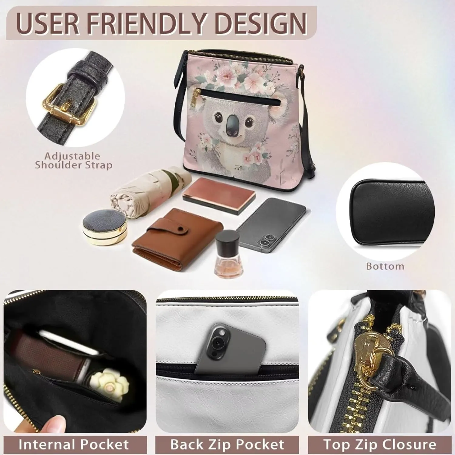 Leather Bucket Crossbody Bags Casual Tote Bags Women Hobo Bag Purse for Women Travel Shoulder Bags Handbags
