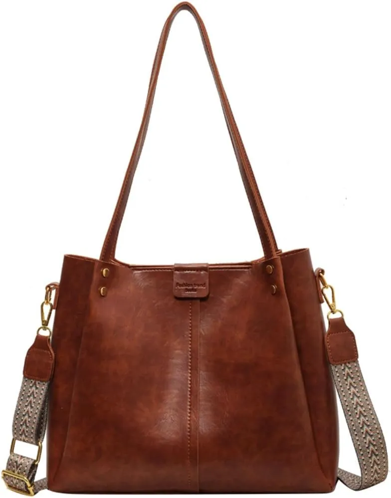 Leather Crossbody Bags for Women Leather Everything Shoulder Bag Work Tote Bags for Women