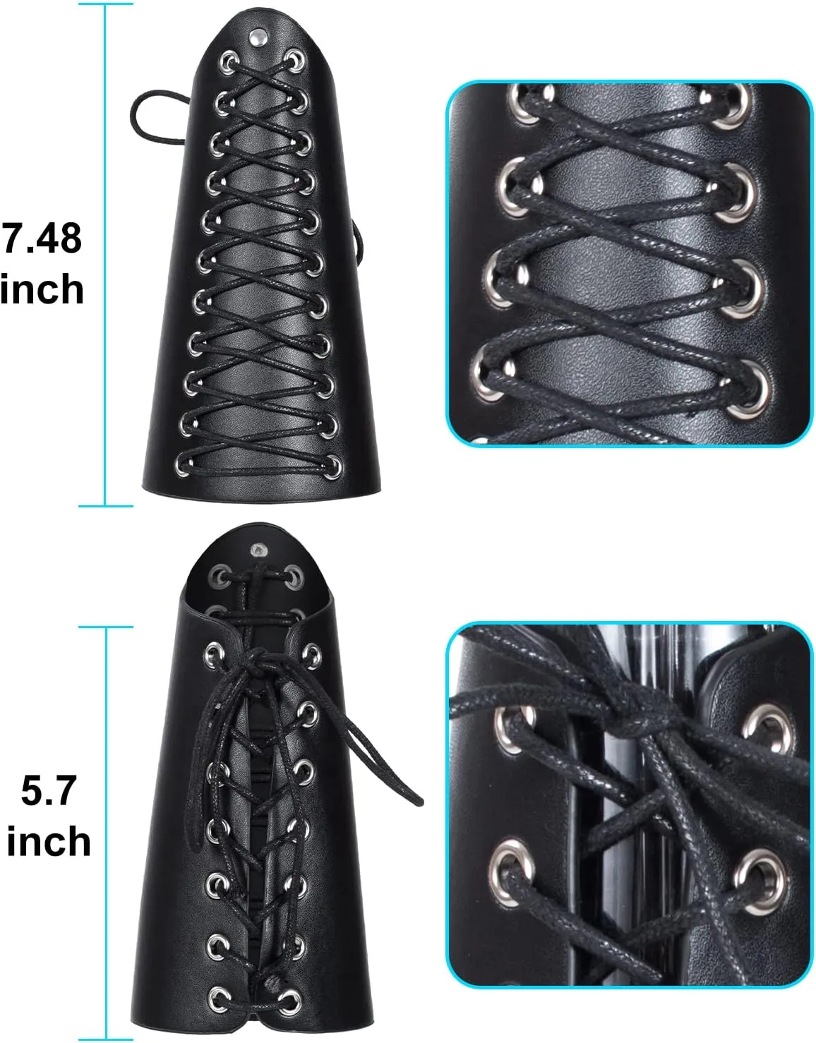 Medieval Knight Leather Belt Shawl Men Renaissance Half Shoulder Cape Scarf Buckle Bracers Retro Accessories(Type4)