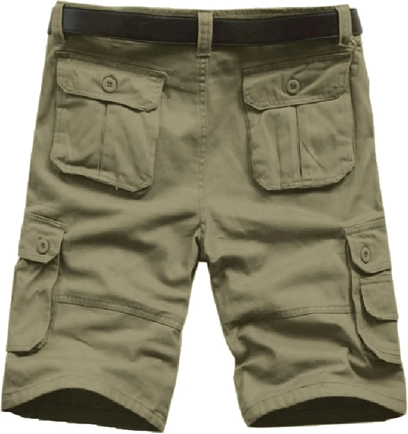 Men Shorts Casual with Multi-Pocket and Fashion Summer Leisure Pants Overalls Men's Pants Black Cargo Shorts Men