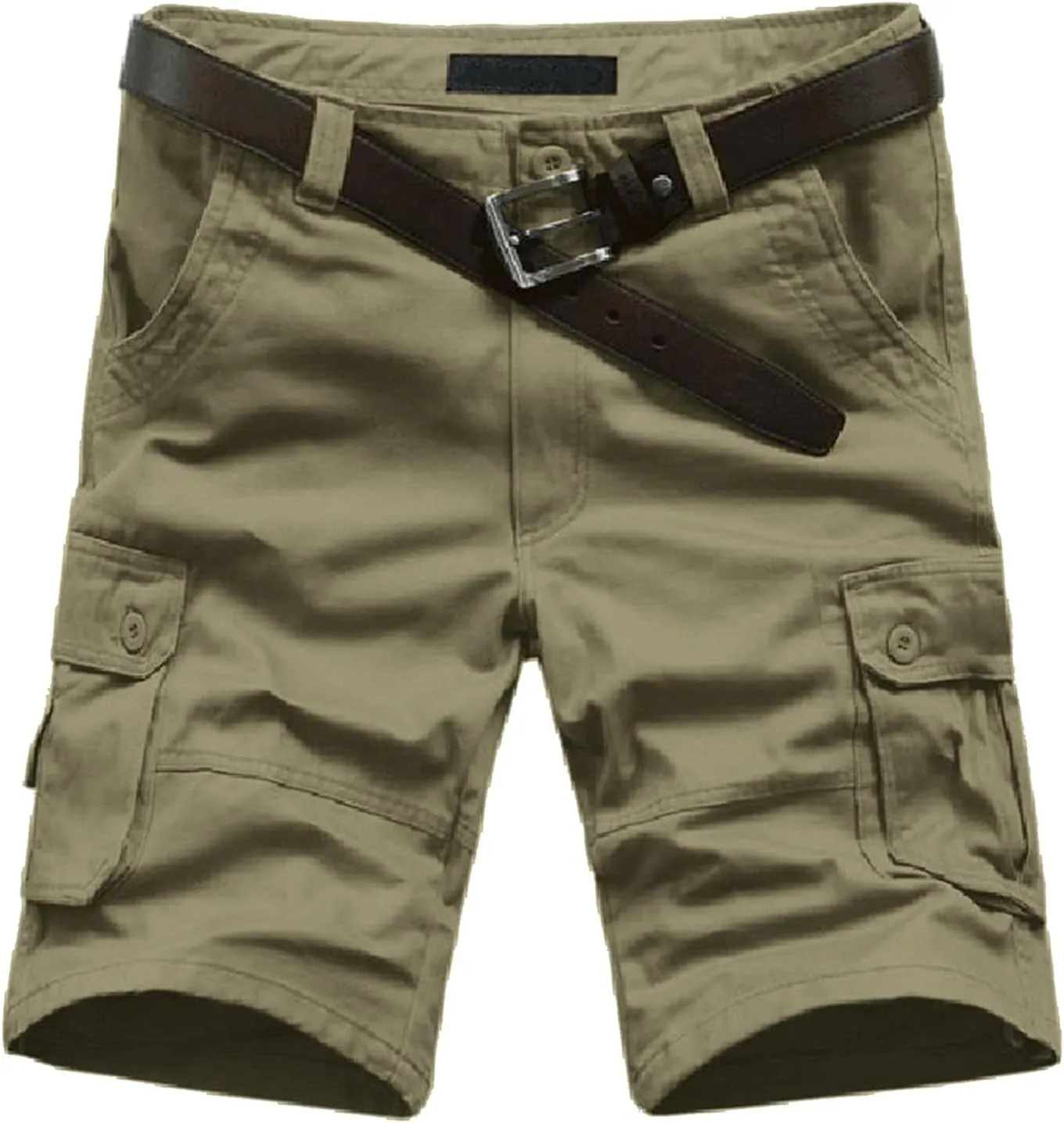 Men Shorts Casual with Multi-Pocket and Fashion Summer Leisure Pants Overalls Men's Pants Black Cargo Shorts Men