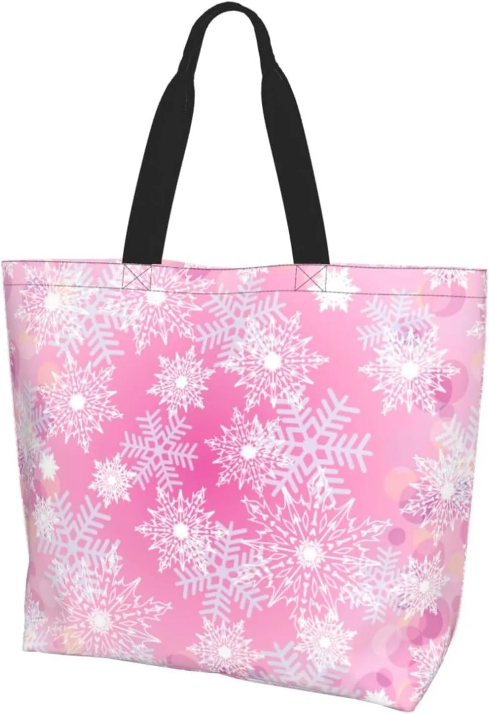Merry Christmas Winter Tree Women's Tote Bag Large Capacity Single Shoulder Bags Handbag for Shopping Work