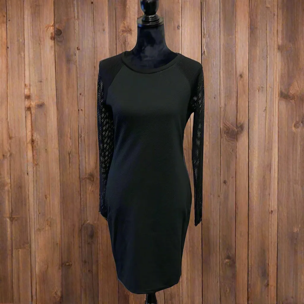 Mesh Sleeved Dress FDC1101
