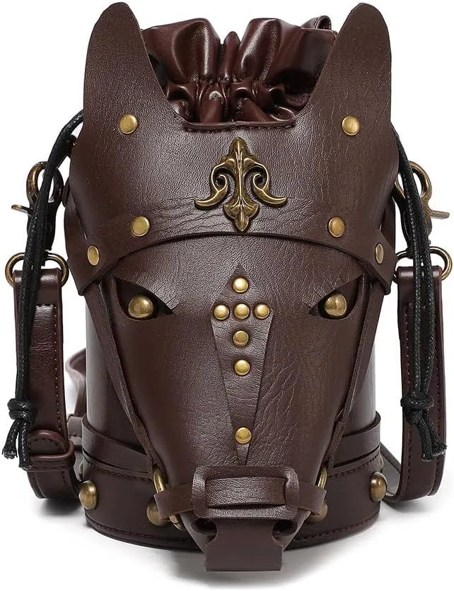 Micoklinlin Shoulder Bag Womens Leather Novelty Steampunk Accessories Small Cell phone Crossbody bag Handbag for Travel