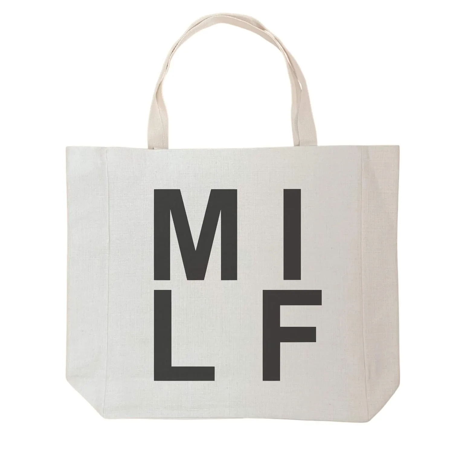 MILF - Funny Tote Bags - Hot Mom Accessories - Reusable Grocery Shopping - Mothers Day Gifts for Wife