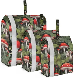 Mushroom Magic Packing Cubes for Travel 3 Set Travel Packing Cubes Luggage Accessories for Travel Compression