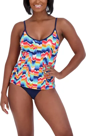 Nautica Women's Tankini Swimsuit Set Quick-Dry, UPF , Bathing Suit Top, Swim, Beach, Pool & Resort Wear