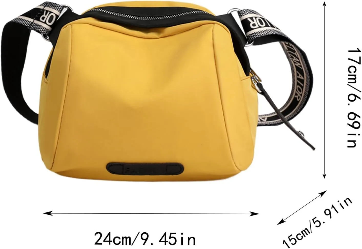 New Fashionable Casual Shoulder Bag Lightweight Nylon Fabric Women Crossbody Bags Mens Messenger Tote (Blue, One Size)